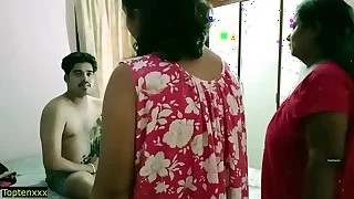 Desi bhabhi and her stepsister putrefactive devar masturbate&excl; Indian sex